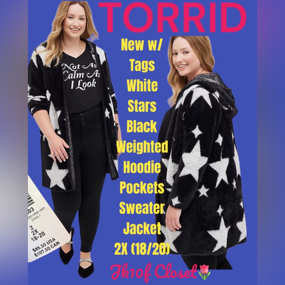 LOWEST🌺 NWT TORRID 2X PLUSH PILE KNIT HOODIE SWEATER